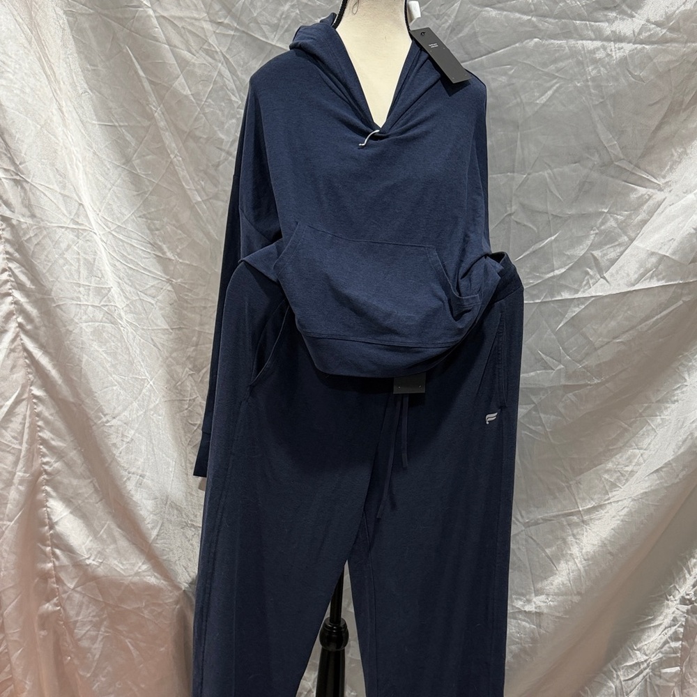 Fabletics Navy Blue Hoodie Sweatshirt and matching pants
